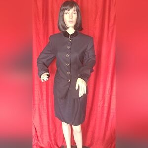 Kasper Black With Suit Jacket with Tailored Fit/ Size 8